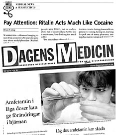 Ritalin är som kokain