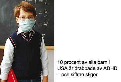 Barn med mask