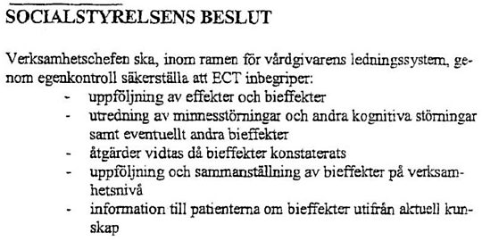Socialstyrelsen Elchocker